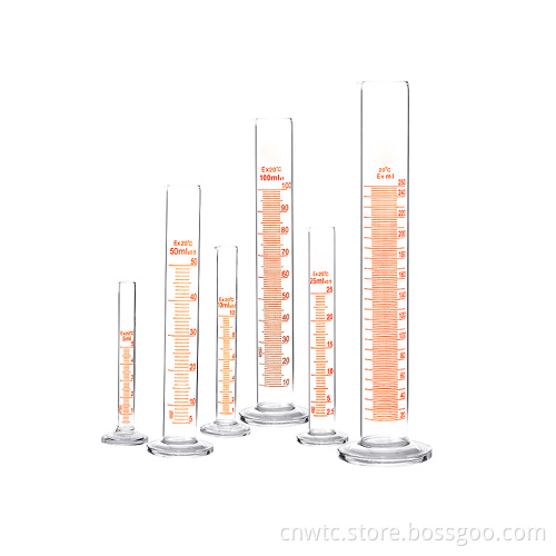 High-Quality 3.3 Borosilicate Glass Graduated Measuring Cylinder for Laboratory Use